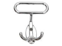 PORTABITI LEONZIO IN METALLO CROMO- - cm.7x8h. interfori cm.2,5 - 10 pezzi