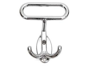 PORTABITI LEONZIO IN METALLO CROMO- - cm.7x8h. interfori cm.2,5 - 10 pezzi