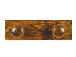 APPENDIABITI IN LEGNO 2 POSTI NOCE  cm.9x29