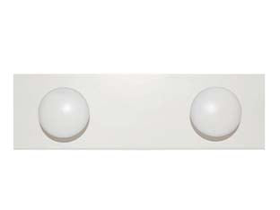 APPENDIABITI IN LEGNO 2 POSTI BIANCO  cm.9x29