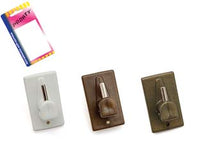 GANCIO PER BRIS BRIS IN PLASTICA IN BLISTER- - marrone, mm.32x18, in bl.4 pz. - 12 blister