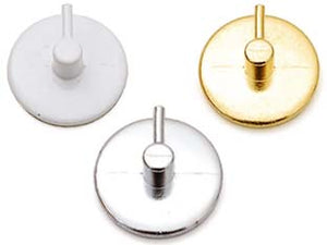 GANCIO PER BRIS BRIS TONDO IN METALLO- - colore cromo - 100 pezzi