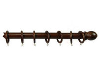 BASTONE IN LEGNO SENZA SUPPORTI Ø MM.35 NOCE  cm.160