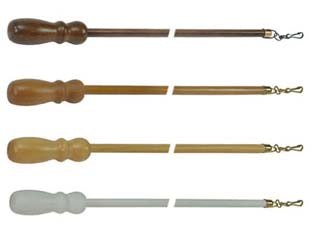 FRUSTA IN LEGNO- - cm.125 - bianco - 1 blister