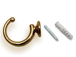 GANCI RACCOGLITENDA A FILO GRANDI BRONZO- - mm.40 - 30 pezzi