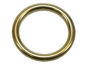 ANELLI PER SCORRITENDA TUBOLARI IN OTTONE LUCIDO- - ø mm.37-49 - 50 pezzi