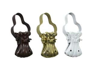 PINZETTONI PER TENDE BAROCCO- - in ferro ottonato - 100 pezzi