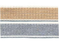 CINTINO COTONE AVANA E GRIGIO PER AVVOLGIBILI- - mt.50x mm.22h. in rotolo gr.20 per metro - 50 mt