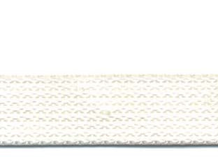 CINTINO COTONE BIANCO PER AVVOLGIBILI- - mt.50x mm.22h. in rotolo gr.23 per metro - 50 mt