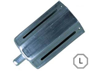 CALOTTA REGOLABILE PER AVVOLGIBILI LISCIA CON PERNO- - perno ø mm.12, calotta lungh. mm.85 - 5 pezzi