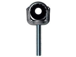 SUPPORTO REGOLAR CON CUSCINETTO A SFERA BOCCOLA NYLON PER AVVOLGIBILI- - gambo filettato M10 - 5 pezzi