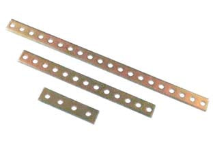 LASTRINA DI GIUNZIONE FORATA ANGOLI DRITTI PESANTI- - mm.300x20 - 25 pezzi