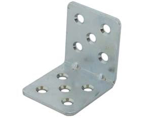 PIASTRA DI GIUNZIONE AD ANGOLO PESANTE LARGHEZZA MM.40- - mm.45x45x40 - 50 pezzi