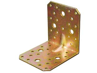 PIASTRA DI GIUNZIONE PIEGATA AD ANGOLO PESANTE LARGHEZZA MM.90- - mm.100x100x90 - 20 pezzi