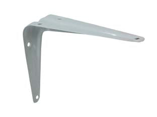 MENSOLA NERVATA- - mm.75x100 colore bianco - 24 pezzi QUALITY