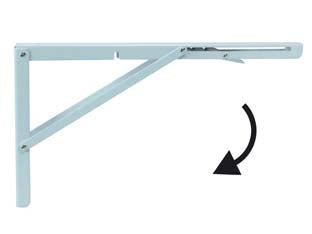 MENSOLE ROBUSTE PIEGHEVOLI BIANCHE  mm.400x270h. colore bianco