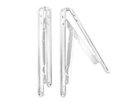 MENSOLE PIEGHEVOLI BIANCHE- - mm.400x400 colore bianco - 2 pezzi