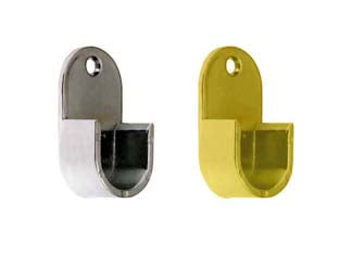 REGGITUBO LATERALE PER TUBO TONDO- - ø mm.18, oro lucido - 10 pezzi