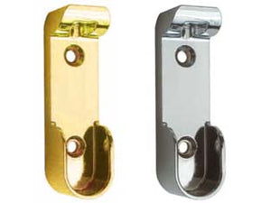 REGGITUBO LATERALE OVALE PER ARMADIO- in zama nichelata - 20 pezzi