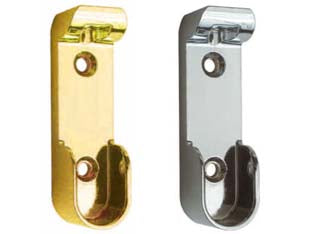 REGGITUBO LATERALE OVALE PER ARMADIO- in zama nichelata - 20 pezzi