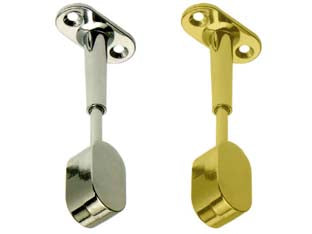 REGGITUBO FINALE REGOLABILE OVALE PER ARMADIO- - mm.15x30, cromato - 8 pezzi