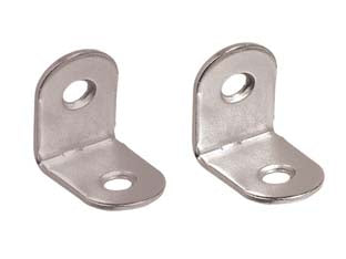 MENSOLINA REGGIPIANI A SQUADRA- - mm.25x25 ottonata - 100 pezzi