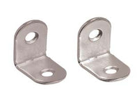 MENSOLINA REGGIPIANI A SQUADRA- - mm.25x25 in acciaio nichelato - 100 pezzi