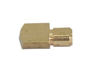 MENSOLINA MEZZA TONDA IN OTTONE LUCIDO- - ø mm.7 - 100 pezzi