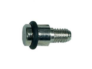 MENSOLINA REGGIPIANO TONDA FILETTATA CON GOMMINO- - ø mm.8 con filetto ø mm.5 MA in ottone nichelato - 100 pezzi