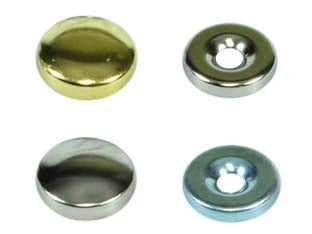 BORCHIE COPRIVITI BOMBATE- - ø mm.12 ottone lucido - 200 pezzi