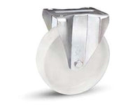 RUOTE INDUSTRIALI IN POLIAMMIDE C/PIASTRA FISSA GABBIA RULLI 118BISA  ø mm.200x50 piastra mm.140x110  235h. p. Kg.300    AVO