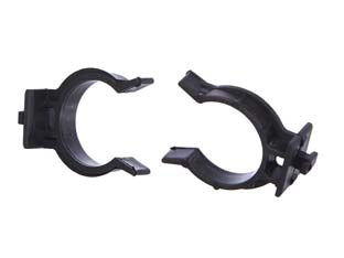 GANCI PER ZOCCOLO CUCINA IN PLASTICA NERA- - ø mm.28 - 200 pezzi