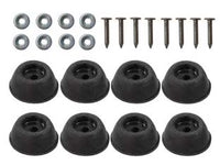 PARACOLPI CONICI ALTI NERI- - ø mm.25x10h. - 50 blister