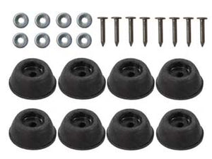 PARACOLPI CONICI ALTI NERI- - ø mm.25x10h. - 50 blister