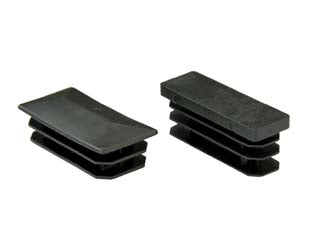 PUNTALI ALETTATI INTERNI PER TUBO RETTANGOLARE- - mm.40x80x28h. base piatta - 50 pezzi