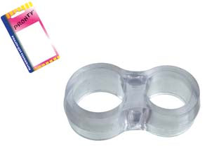 PARACOLPI ANTIURTO DOPPIO PER MANIGLIA IN BLISTER- - mm.47x25, in bl.4 pz. - 12 blister