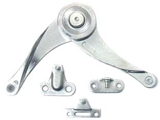 BRACCETTI A SNODO PER RIBALTA IN FERRO NICHELATO - 10 pezzi