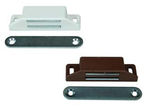 CRICCHETTO MAGNETICO MEDIO- - mm.65x20x15h., in plastica bianca - 50 pezzi