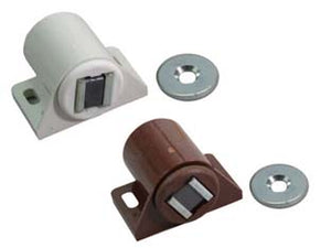 CRICCHETTO MAGNETICO K6 TONDO- - mm,30x30x19, in plastica bianco - 100 pezzi