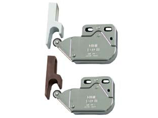 CRICCHETTO A SPINTA MINI LATCH CON RISCONTRO- - mm.36x28x11 - marrone - 50 pezzi BORSANI