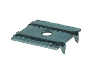 PIASTRINA FERMASCHIENALE A QUATTRO PUNTE- - mm.21x17x4h. - 500 pezzi