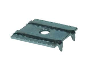 PIASTRINA FERMASCHIENALE A QUATTRO PUNTE- - mm.21x17x4h. - 500 pezzi