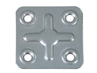 PIASTRA DI GIUNZIONE 4 FORI- - mm.40x40 - 200 pezzi