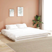 Struttura del letto Bianco 200 x 200 cm Pino massello
