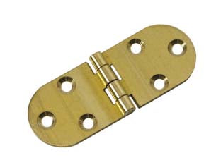 CERNIERA  OTTONE A BISCOTTO SENZA FERMO- - mm.30x80 - 6 pezzi