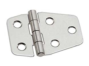 CERNIERE PER NAUTICA A BISCOTTO ASIMMETRICHE IN ACCIAIO INOX ART.852- - mm.40x55x1,5 - 24 pezzi ALDEGHI