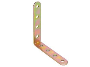 LASTRINA AD ANGOLO A 90  ° FORATA ART.779- - mm.150x150x20 - spessore mm.25 - 50 pezzi ALDEGHI