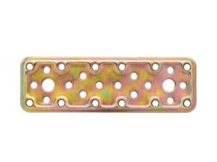 PIASTRA DI GIUNZIONE DRITTA LARGHEZZA MM.40 ART.745- - mm.120x40 - spessore mm.2,2 - 50 pezzi ALDEGHI