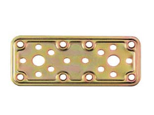 PIASTRA DI GIUNZIONE PESANTE DRITTA LARGHEZZA MM.50 ART.770- - mm.200x50 - spessore mm.2,2 - 25 pezzi ALDEGHI