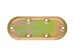 PIASTRA DI GIUNZIONE PESANTE DRITTA ARROTONDATA ART.970- - mm.160x50 - spessore mm.2,2 - 25 pezzi ALDEGHI